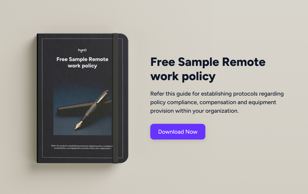 A guide that helps you implement a remote work policy for your organisation. It includes policy compliance, compensation and equipment provisioning.
                            