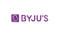 a Byjus logo with a white background